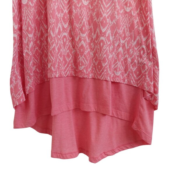 Mod-O-Doc Pink Burnout Jersey Keyhole Sleeveless Midi Dress Like New Size XL - Picture 6 of 10